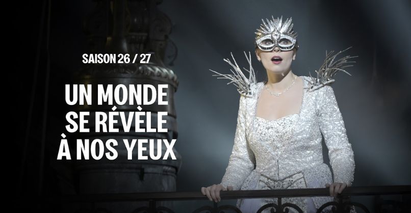 Affiche et slogan de la nouvelle saison 26/27 de l'Opéra National de Paris